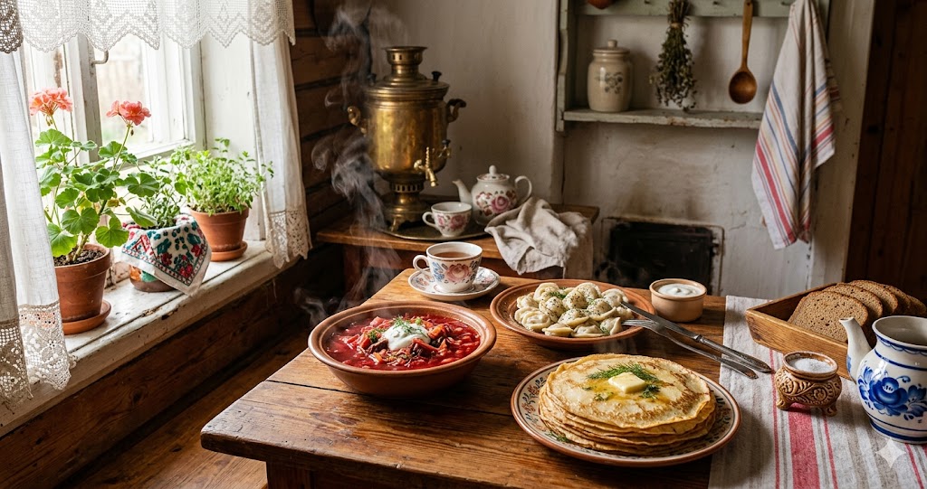 cours de russe sur la cuisine