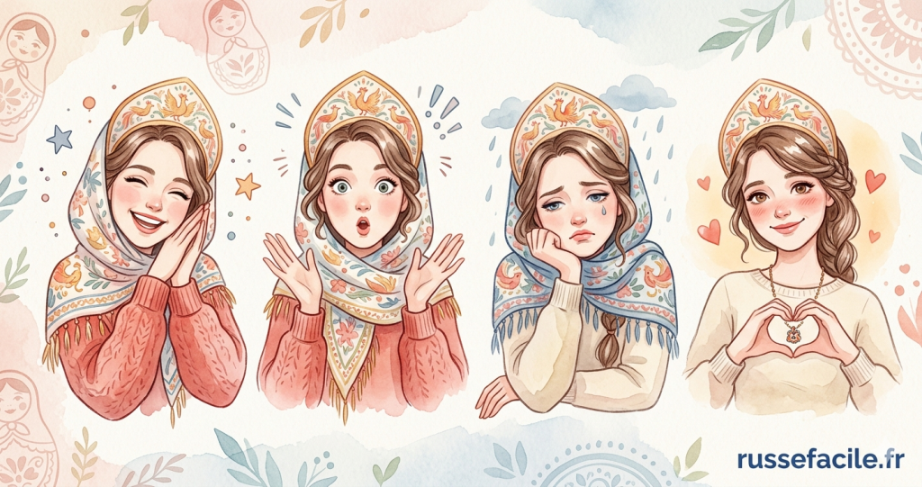 émotions en russe